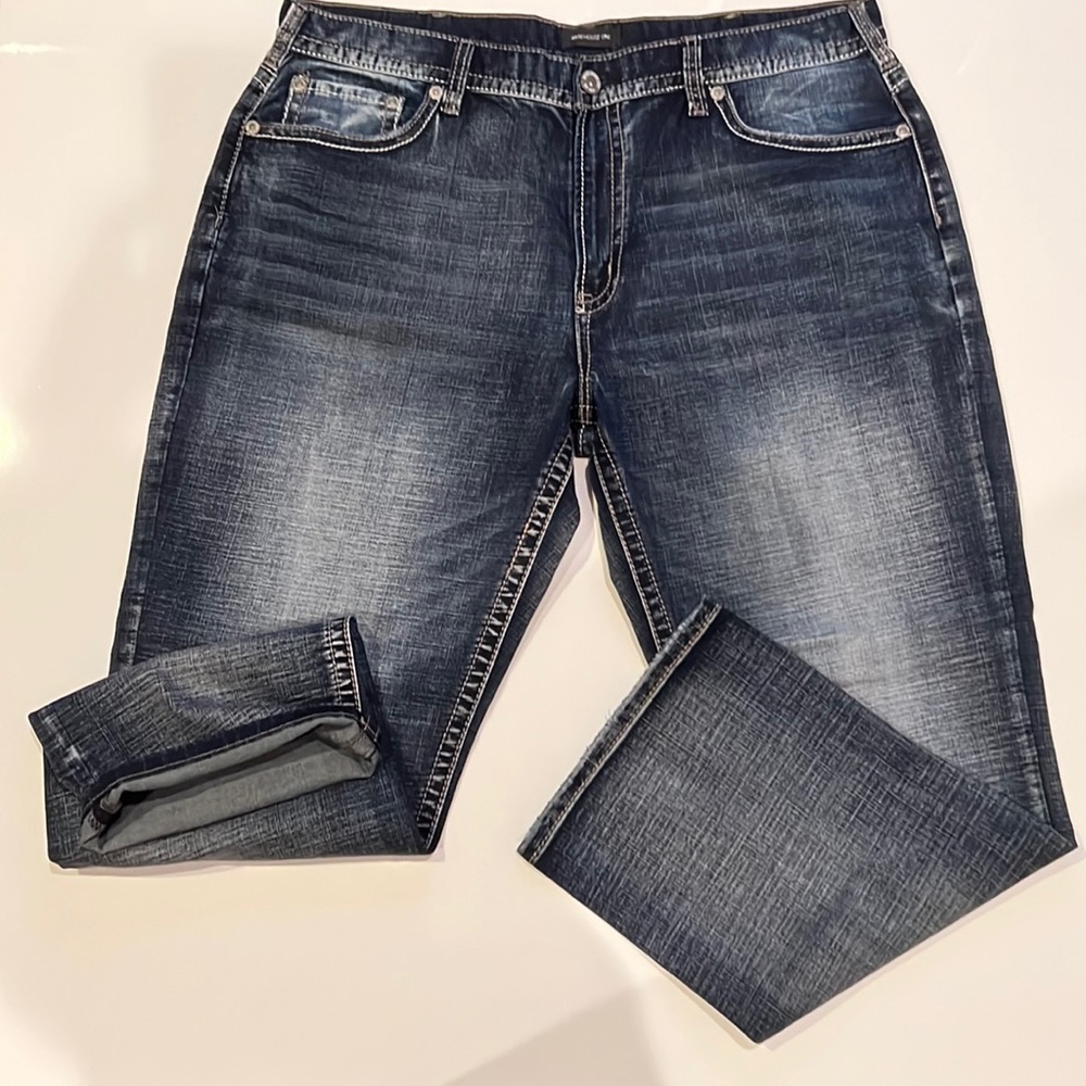 Warehouse One Men’s Jeans Clasic Straight Jeans | Size 38W/30L